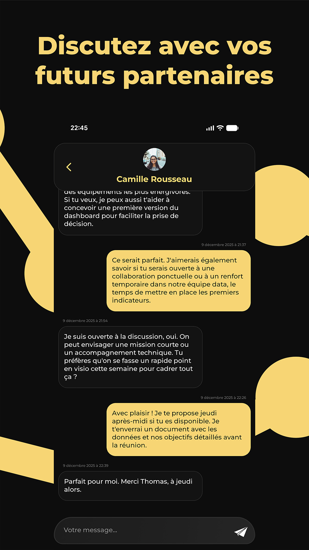 Écran 2 - Messagerie